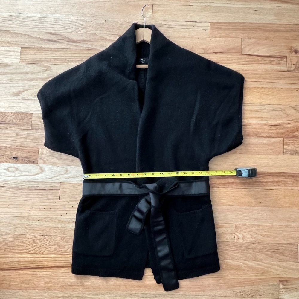 Women’s Wool Cashmere Sleeveless Wrap Vest Kimono – Size S - Picture 8 of 13
